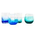 tumblers glassware Bubble Tumbler Glass Cup With Blue Manufactory